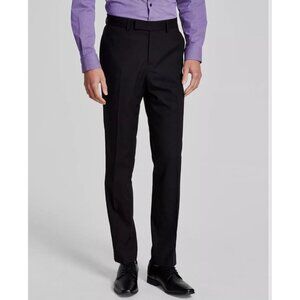 Kenneth Cole Mens Size 31"X32 Black Techni-Cole Slim Fit Stretch Dress Pants NEW